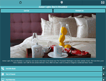 Tablet Screenshot of amberlightsbedandbreakfast.com